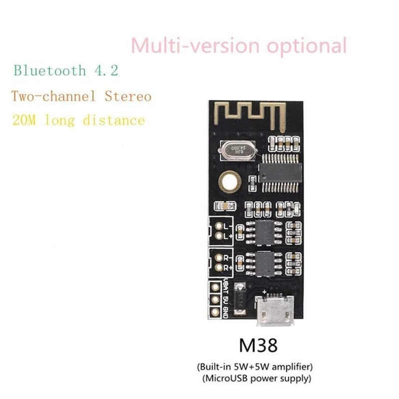 3 stks M38 Draadloze Bluetooth MP3 Audio Receiver Board BLT 4.2 Mp3 Lossless Decoder Bluetooth 4.2 Audio Ontvanger Board