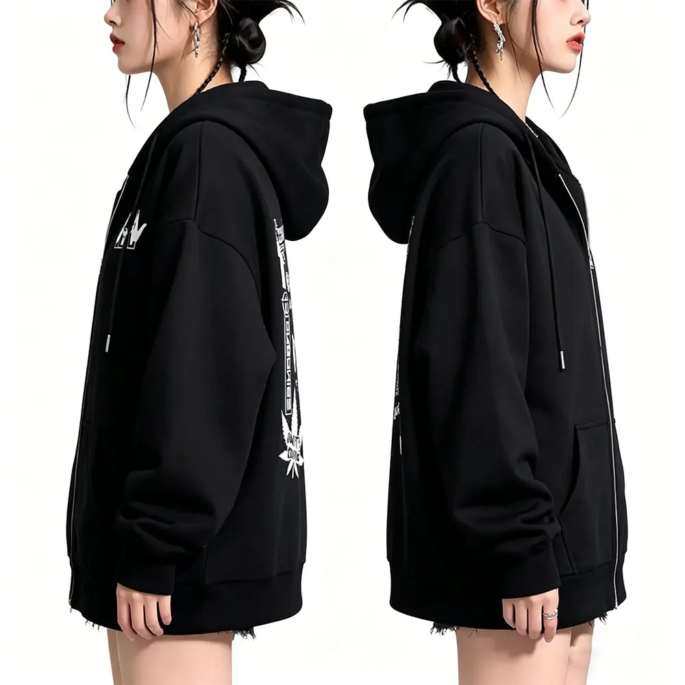 

Rapper Jul Merch Zipper Hoodie Men's Women Clothing Fashion Hip Hop Zip Up Jacket Fleece Cotton Oversized Zip Up Sweatshirt Coat