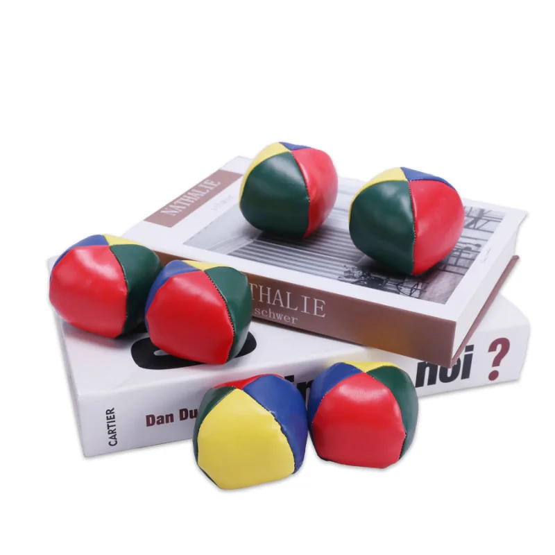 3pcs/ 6pcs/12pcs Sandbags Four Petal Sandbags Outdoor Activity Leather Round Throwing Sandbags Game Sandbags Balls
