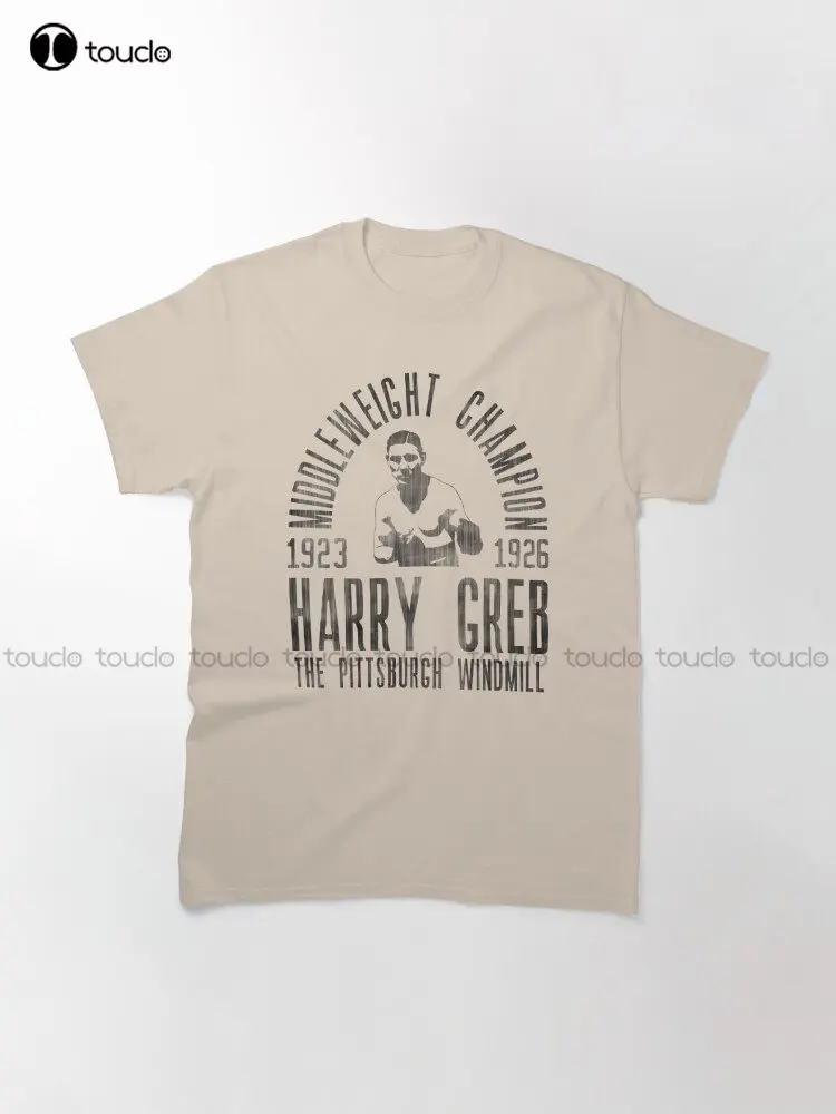 Harry Greb Boxing Pittsburgh Classic T-Shirt Custom Aldult Teen Unisex Digital Printing Tee Shirts Custom Gift Xs-5Xl Tshirt