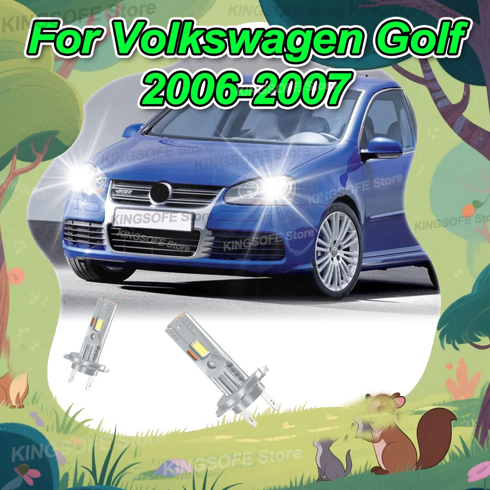 

2x H7 светодиодная лампа для фар 30000LM светодиодная лампа для обновления автомобиля CSP чип-лампа для Volkswagen Golf 2006-2007