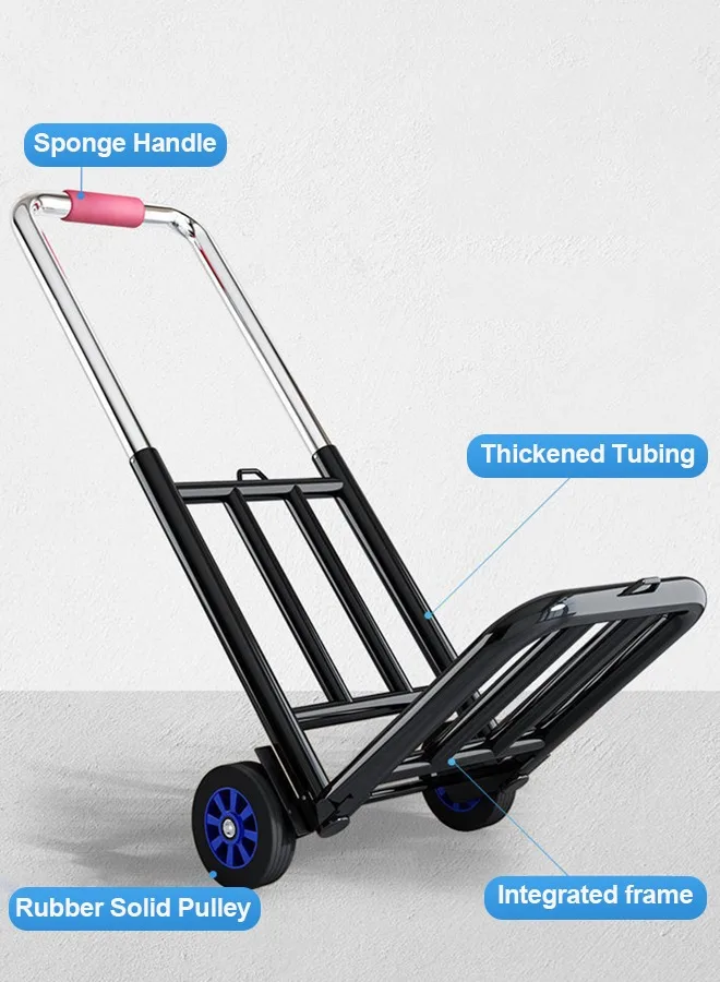 Folding Trolley Stair Climbing Trolley Heavy Duty Portable Luggage Trolley