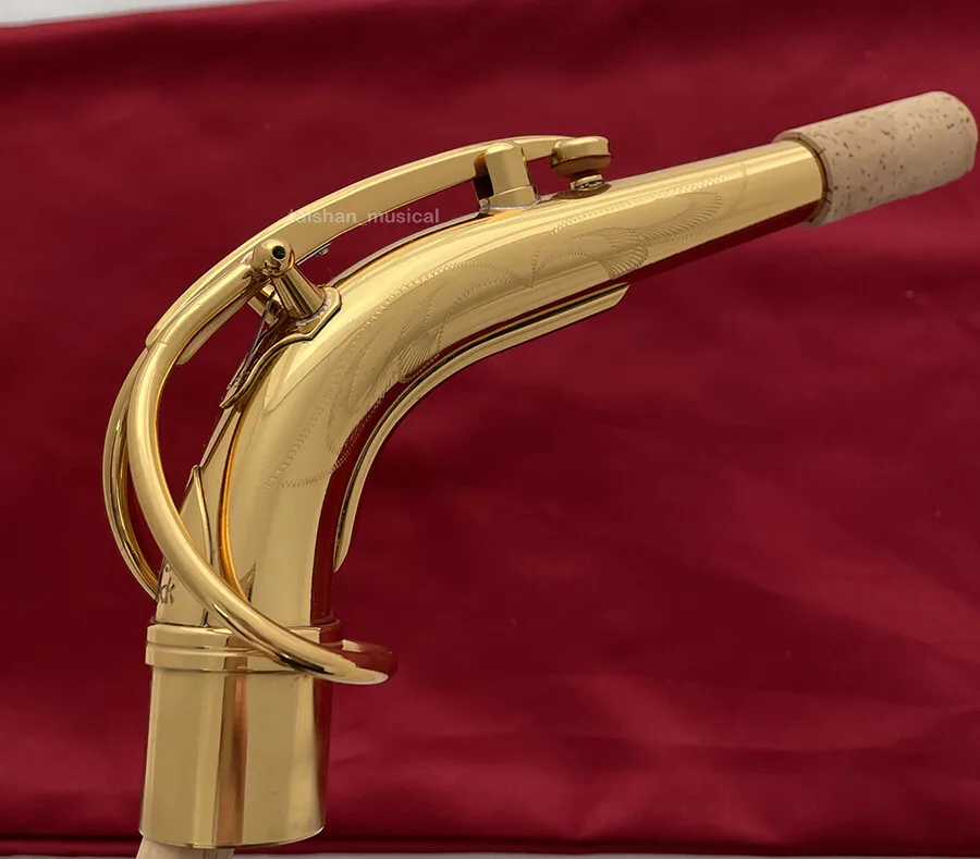 SBA نوع ألتو ساكسفون الرقبة الذهب ورنيش SAX الرقبة 24.50 مع محفورة