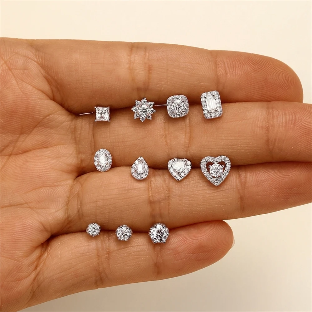 KOJ 1PC 925 스털링 실버 트렌디 모이사나이트 - Body Jewelry Quality 리뷰 및 가격