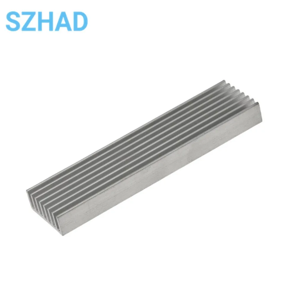 Heatsink Radiator Cooler Radiator 100×25×10MM High Quality Aluminum Heat Sink Fins Fast Thermal Conductivity Thermal Bar 