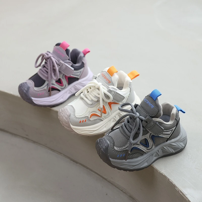 

Fashion Girls' Shoes 2026 Spring New Kids Sneakers Comfort Breathable Boys' Mesh Shoe Simple Versatile Girls Casual Shoes