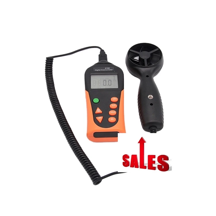 YITENSEN 816B Intelligent Portable Lcd Display Digital Industrial Wind Vane Gauge Anemometer