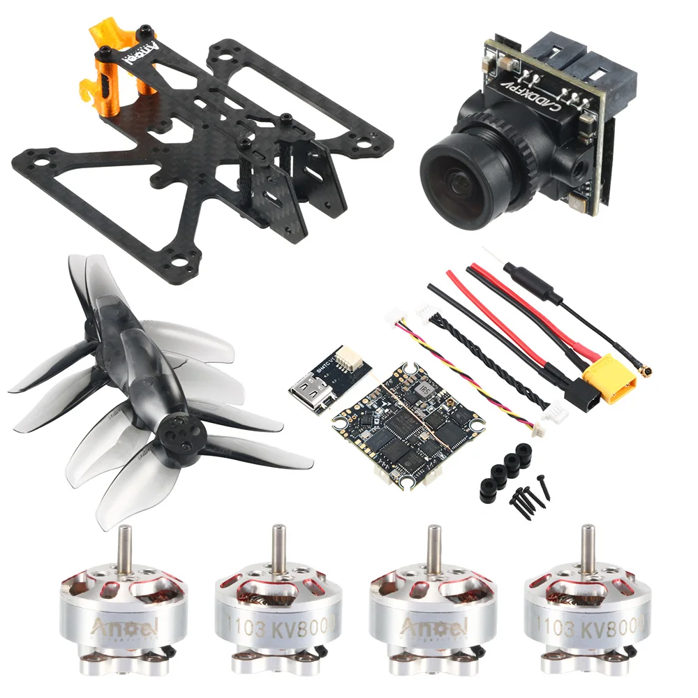 Angel20 Freestyle 2.0 Inches 95mm Elrs 2.4G FPV Drone W/ X14 Flight Controller 12A 4IN1 ESC 1103 8000KV Motor Caddx Ant Camera