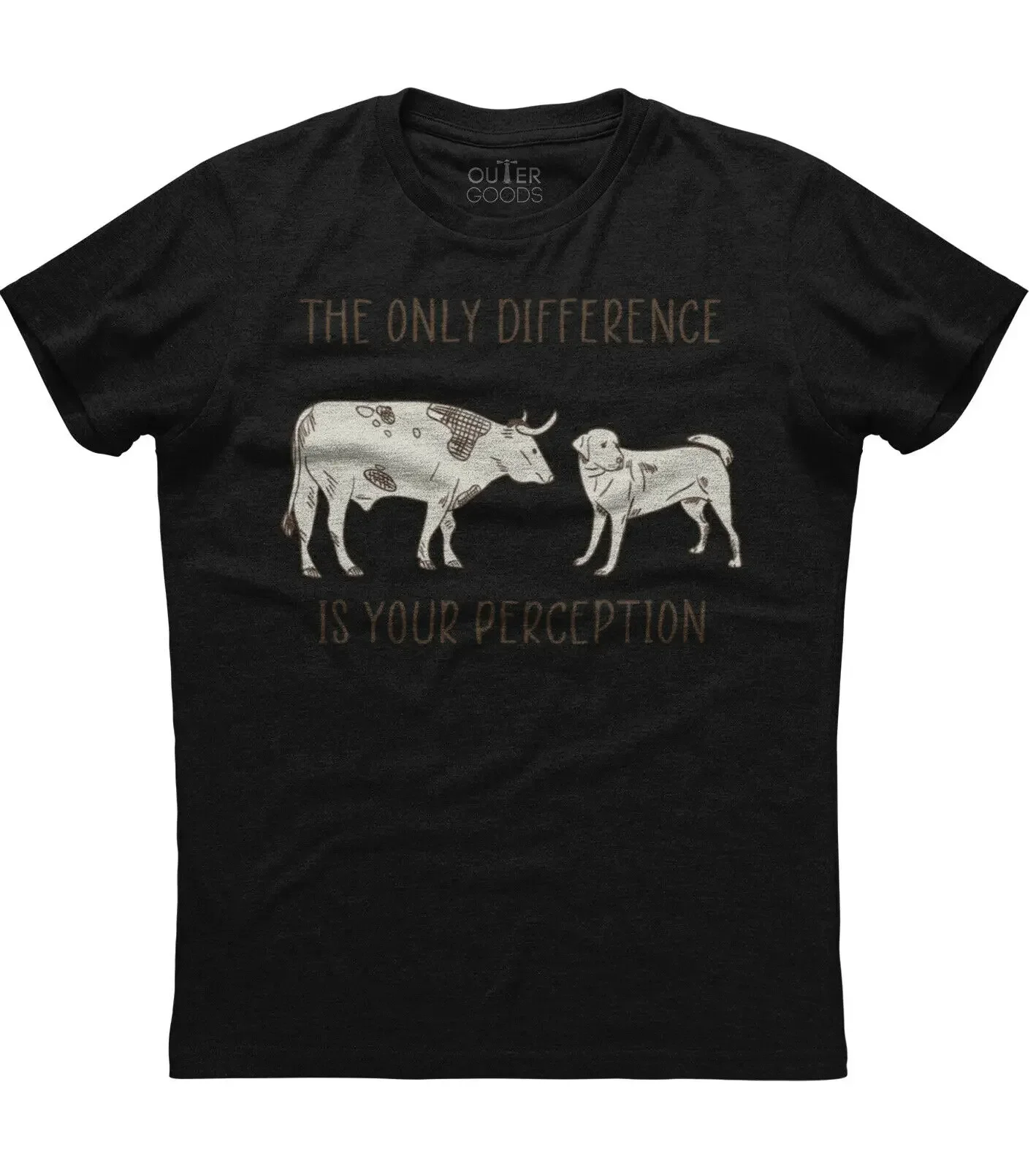 The Only Difference Is Your Perception. Funny Graphic Phrase T-Shirt. Summer Cotton O-Neck Short Sleeve Mens T Shirt New S-3XL