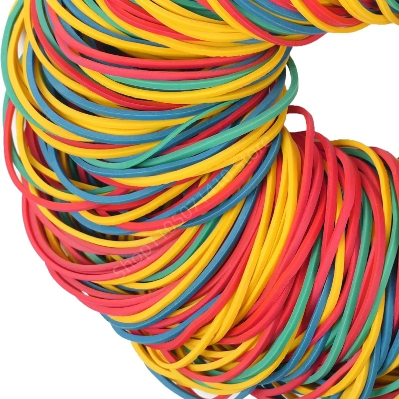 100/200Pcs Elastic Rubber Bands Bank Paper Bills Money Home Office Stretchable Band Sturdy Rubber Elastics Bands About 50/100g