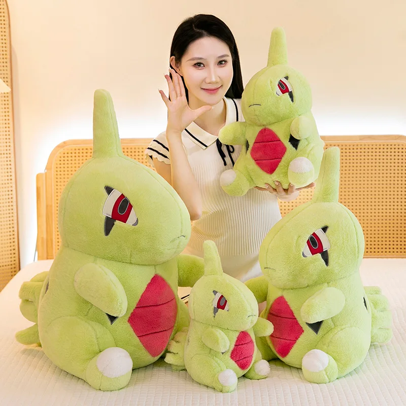 30/65cm Pokemon Larvitar peluche Kawaii Anime Cartoon enorme pokragon bambola carina peluche ripiene giocattoli per bambini regali di natale