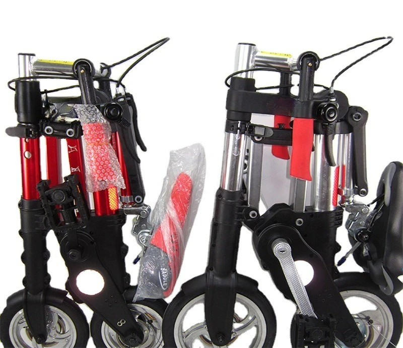 Ultralight Portable Bicycle Foldable Mini Non-Slip Road Bike for Kids Adult 8-Inch Folding Bicycle Multi-Function Mountain Bike