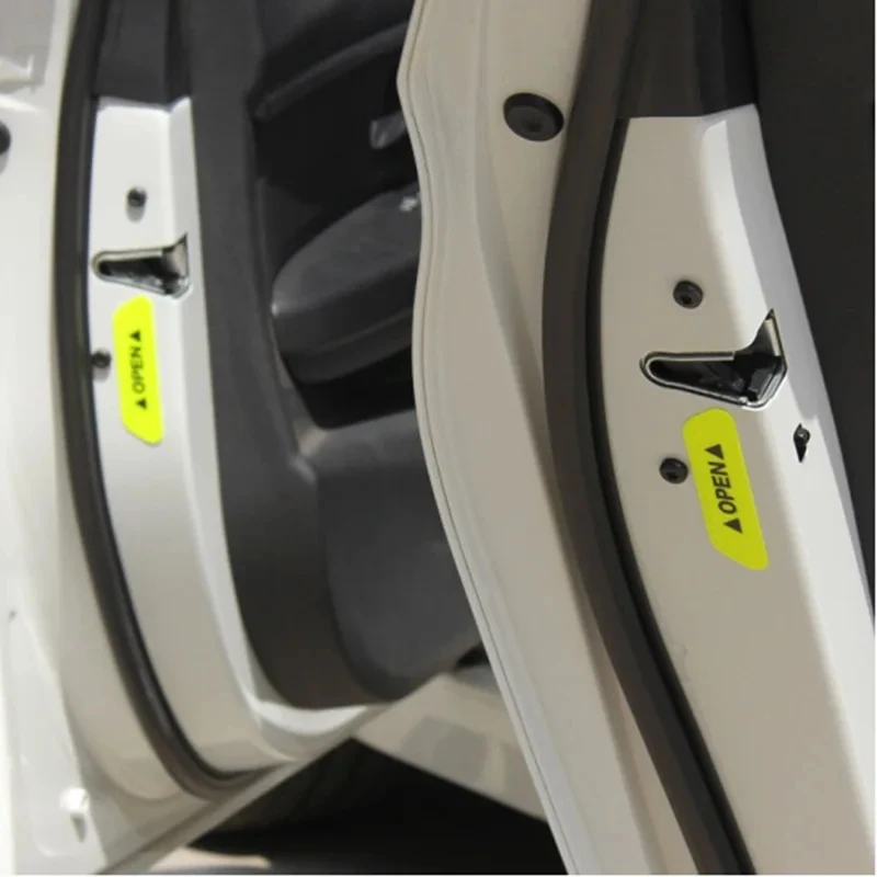 4/8/12PCS Car Door Reflective Sticker Safety Opening Warning Reflective Tape Car Accessories Interior Exterior Reflector