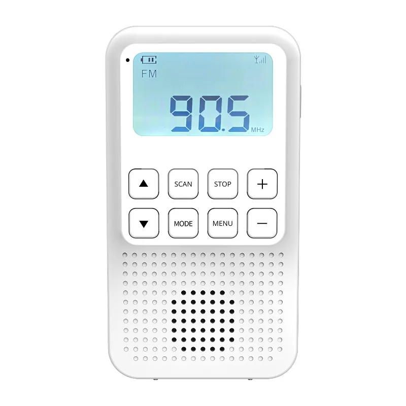 Portable speaker FM radio, full band Bluetooth card review radio for the elderly
