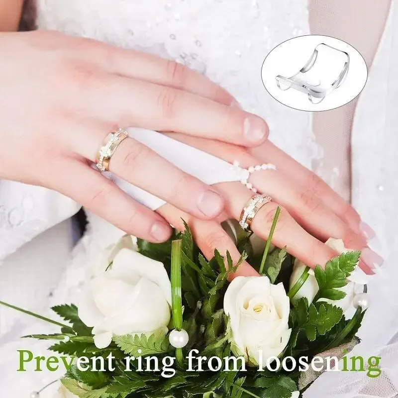 8 Invisible Ring Size Adjusters, Soft, Non Slip and Comfortable Ring Protector, Adjustable Ring Pads of Various Sizes