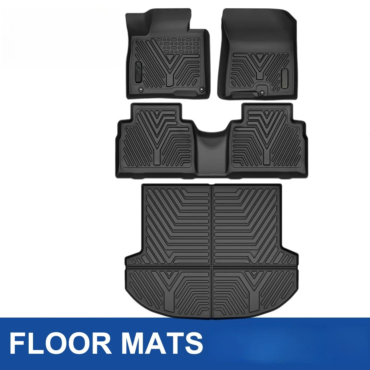

Floor Mats + Trunk Cargo Liner Full Cover for 2021-2023 Hyundai Santa Fe 5 Seat