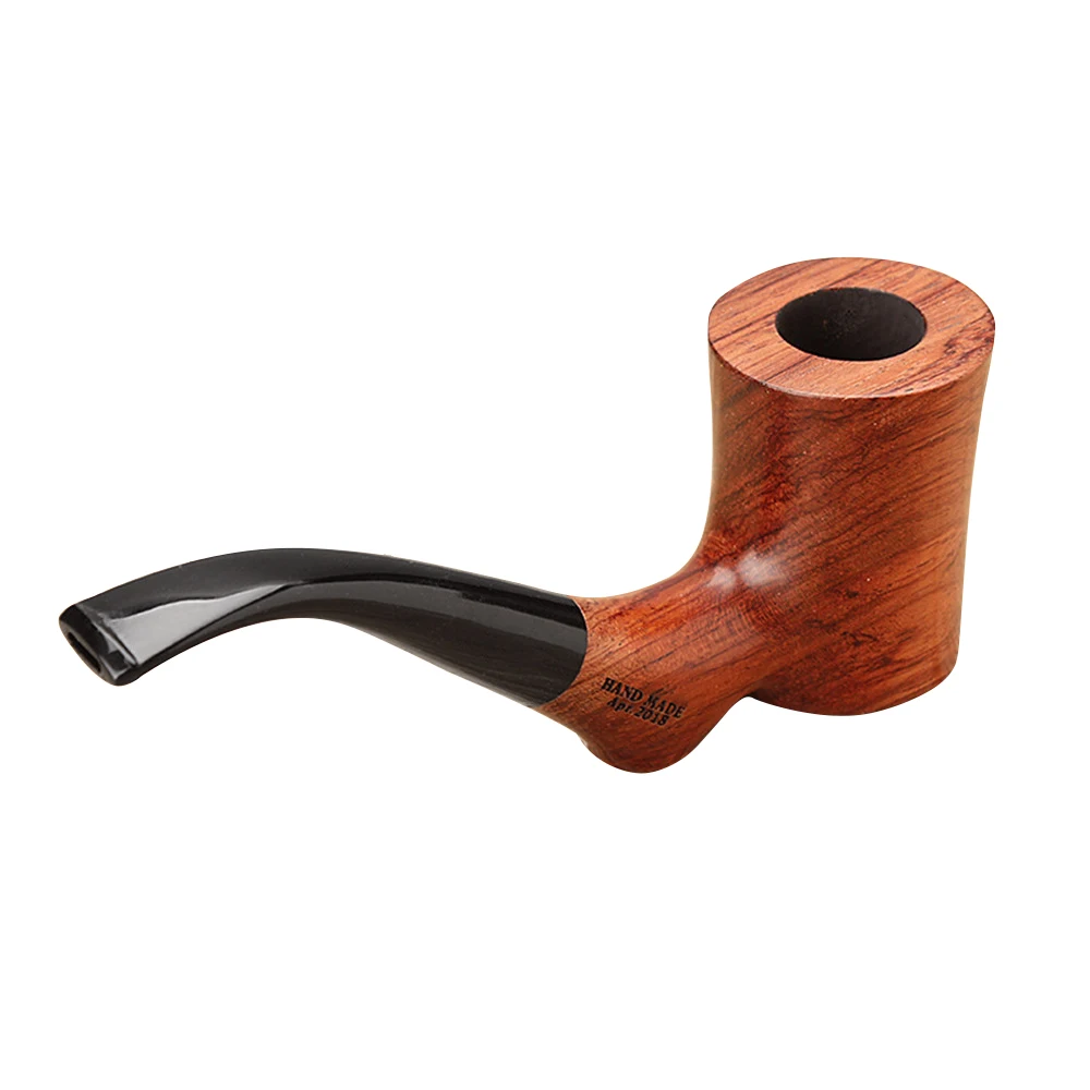 Old Fox Rosewood Tobacco Bent Pipe Set Accessories 9MM Activated Carbon Paper Filter Sandalwood Smoking Pipe With 10 Tools Kits