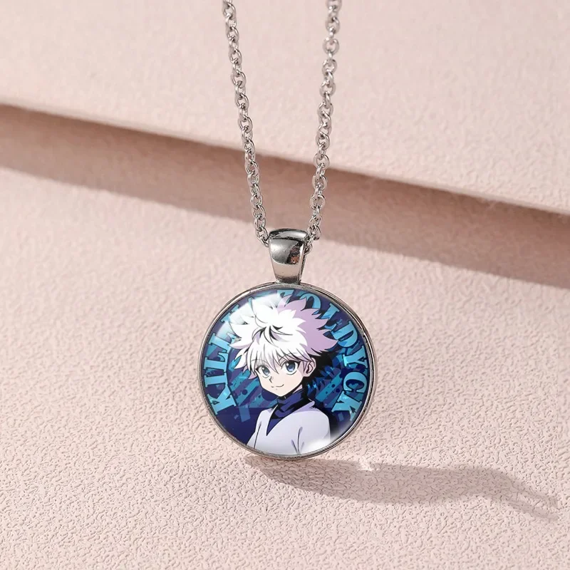 Hunter X Hunter Children\'s Necklaces Anime Figure Gon Freecss Killua Zoldyck Hisoka Kurapika Cosplay Jewelry Pendant Necklaces