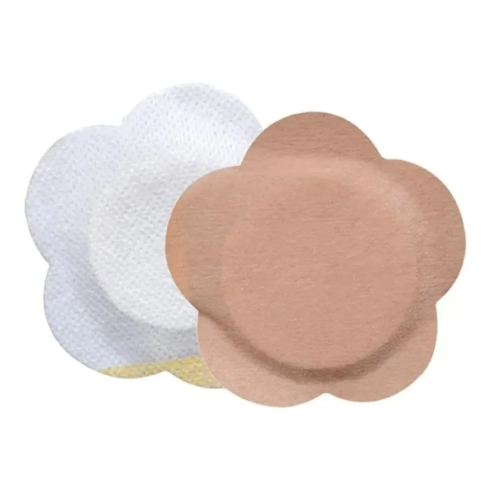50pcs Non-Woven Fabric Disposable Navel Stickers Self-Adhesive Breathable Castor Oil Pack Sticker Belly Button Protectors Women