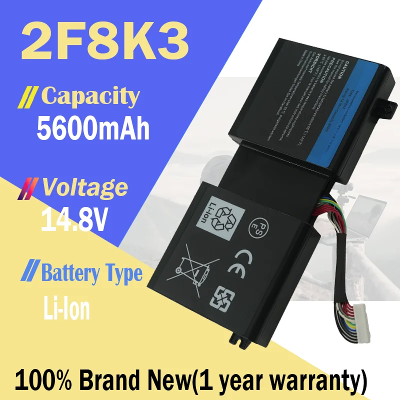 2F8K3 batería del ordenador portátil para DELL Alienware 17 18 M17X R5 M18X R1 0KJ2PX KJ2PX G33TT 02F8K3 KJ2PX 14,8 V 86Wh