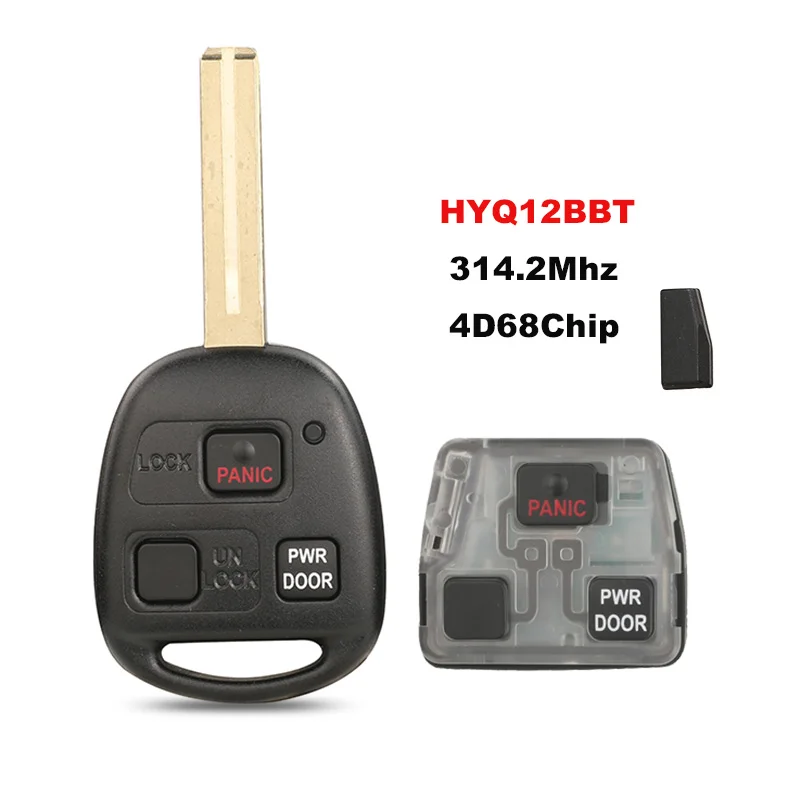 

Jingyuqin 314,3 МГц FCC: HYQ12BBT умный дистанционный брелок для Lexus RX330 RX350 RX400h 2004 2005 2006 4D68 чип TOY48 лезвие