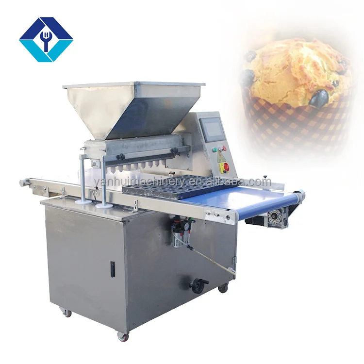 Commercial Industrial Fully Automatic Small Mini Pour Egg Paper Cup Cake Batter Cupcake Maker Filling Dispensing Making Machine