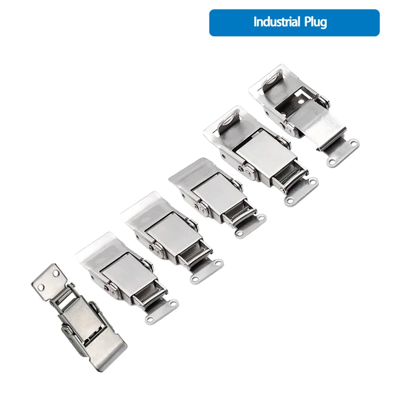 (Multiple Packs) 304 Stainless Steel Buckle Series Wooden Box Chassis Right Angle Box Industrial Equipment Cabinet Door Lock