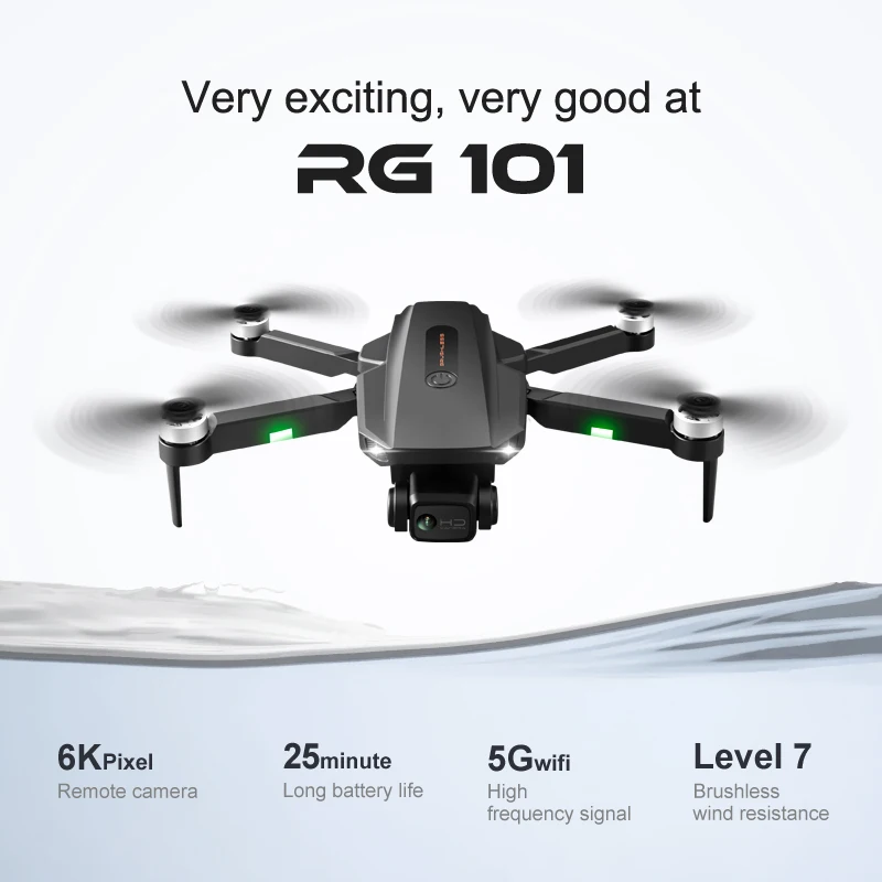 RG101 Max Pro Drone Unmanned Vehicle 6k HD Esc Dual Camera Aerial Photography Remote Control Dron brushless GPS Return 3000M