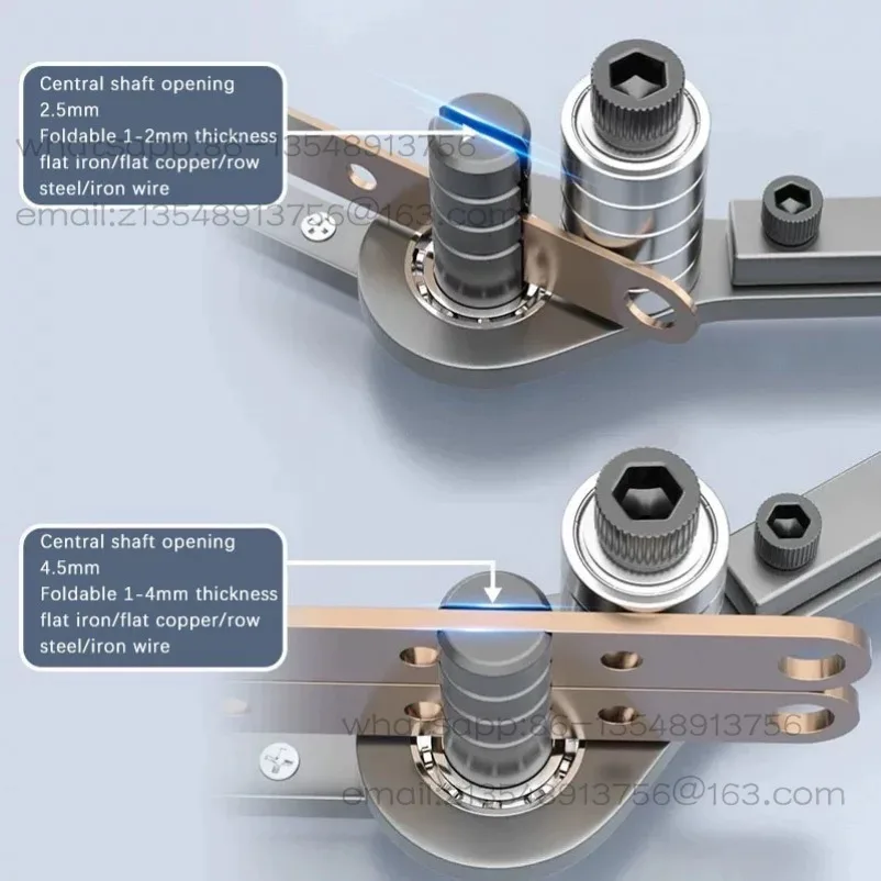 Manual Easy Flat Iron Bending Machine Steel Wire Small Wire Copper Row Round Steel Bending Machine Bending Tool