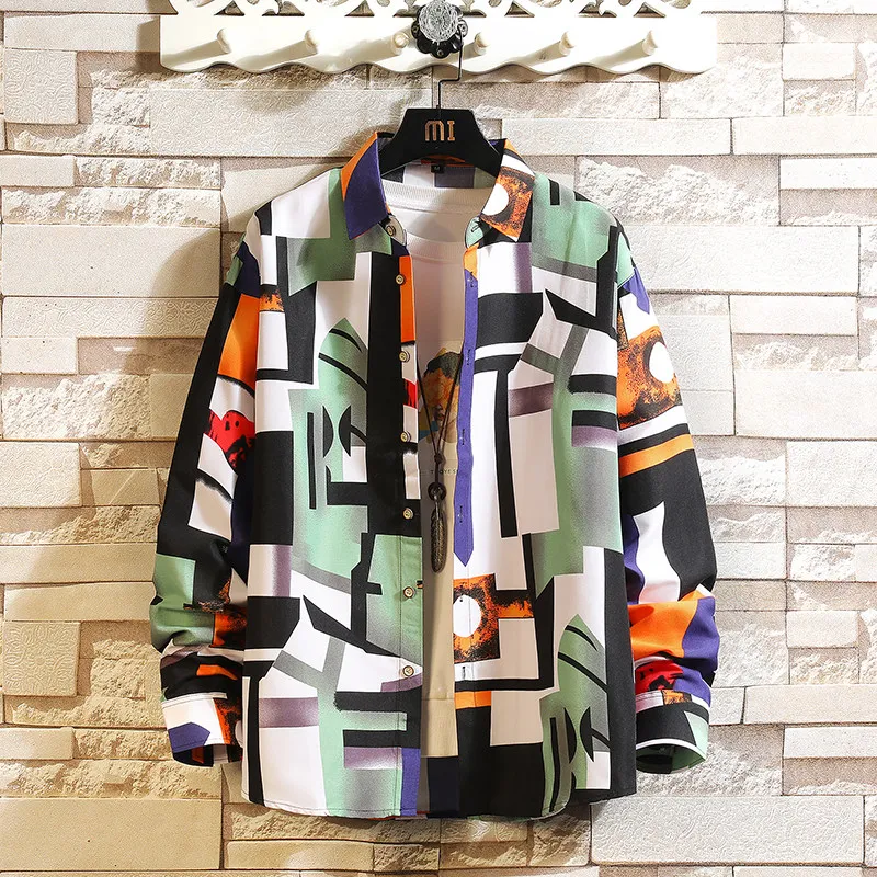 メンズ長袖シャツ,花柄,カジュアル,オフィス用,ニューコレクション,6XL,7XL