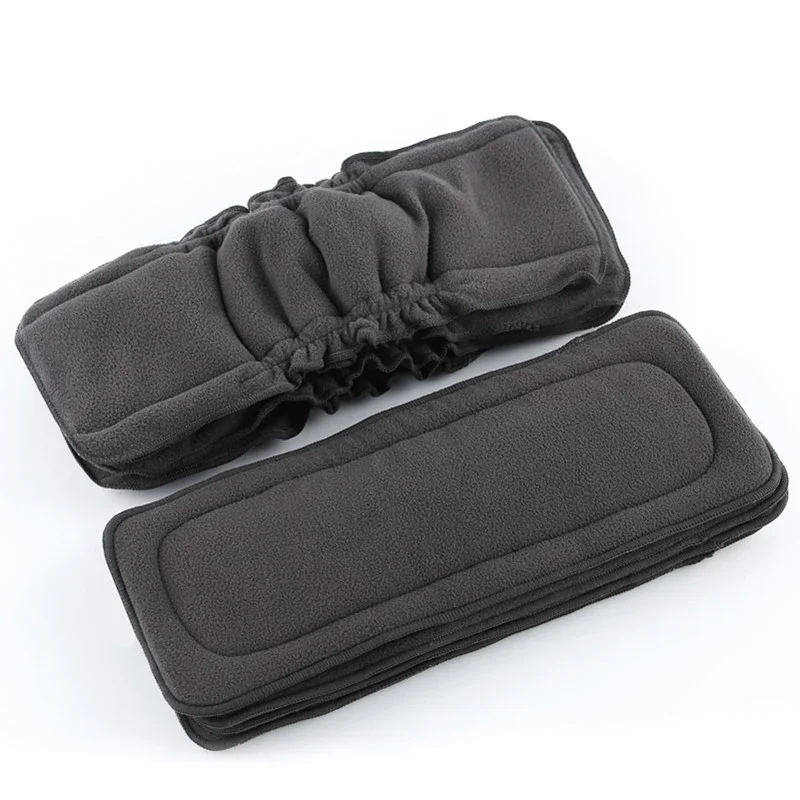 10PC Reusable Bamboo Charcoal Insert Baby Cloth Diaper Mat Nappy Inserts Changing Liners 4layer Each Insert Wholesale Breathable