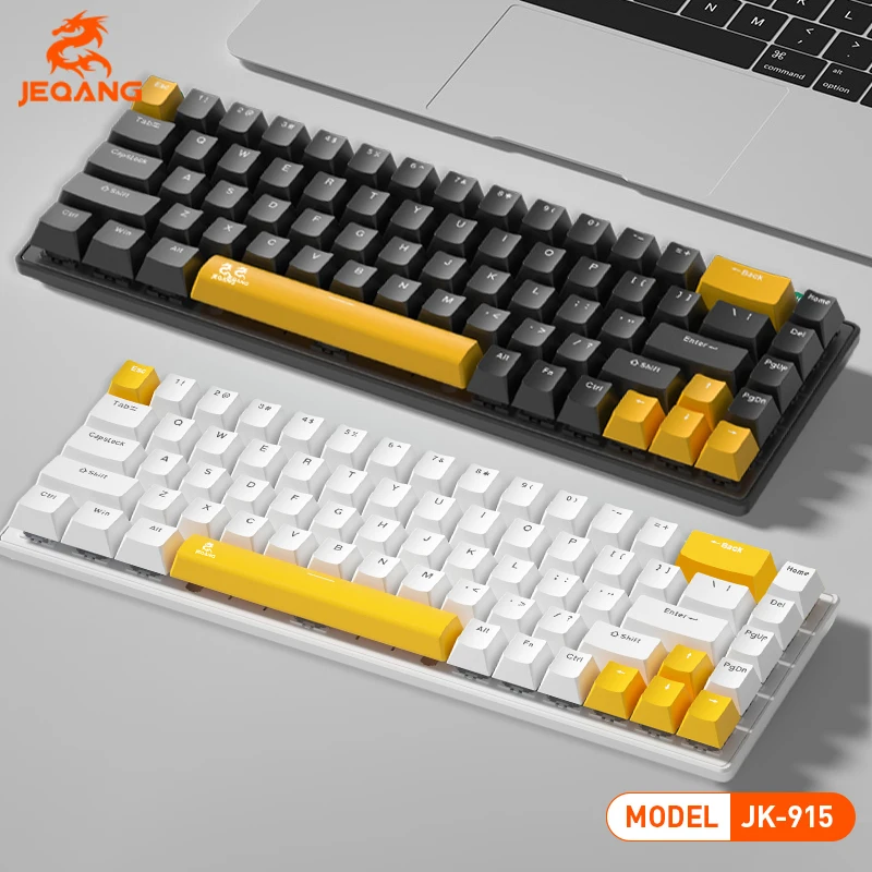 JK-915 سلكي ثلاثي الأوضاع + 2.4G + لوحة مفاتيح ميكانيكية لشحن بلوتوث #4