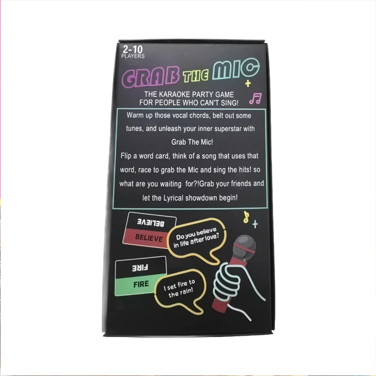 لعبة الكاريوكي العائلية المثيرة من لعبة Lucky Egg 2-10 لاعبين لعبة لوحية للمطربين السيئين بطاقات غنائية للحفلات العائلية