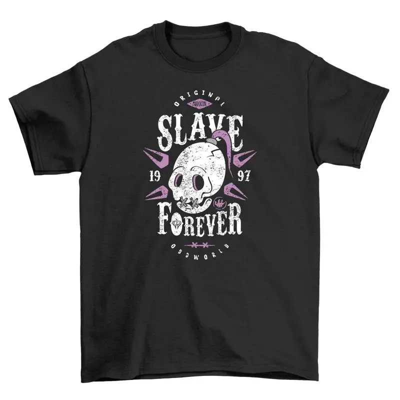 Forever Slave Skull T Shirt Funny Edgy 100 Cotton Design Perf