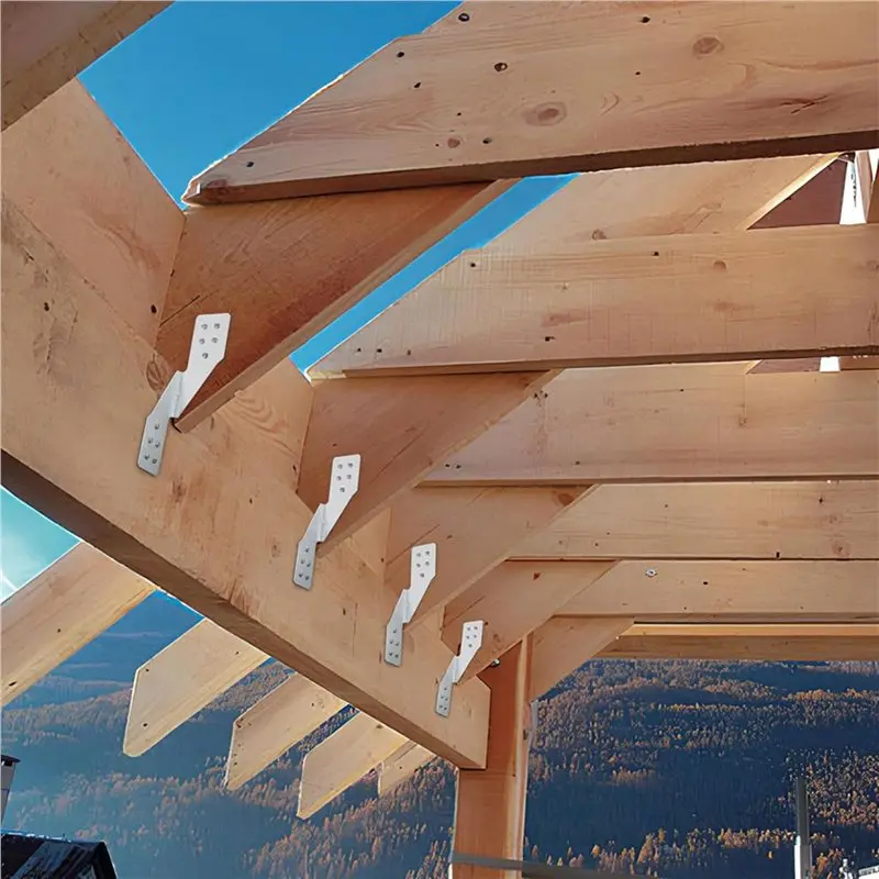 AT14 Hurricane Tie Hick Galvanized Hurricane Straps H2.5A Strong Tie Brackets Trusses/Rafters Ties For Wood(75Pcs)