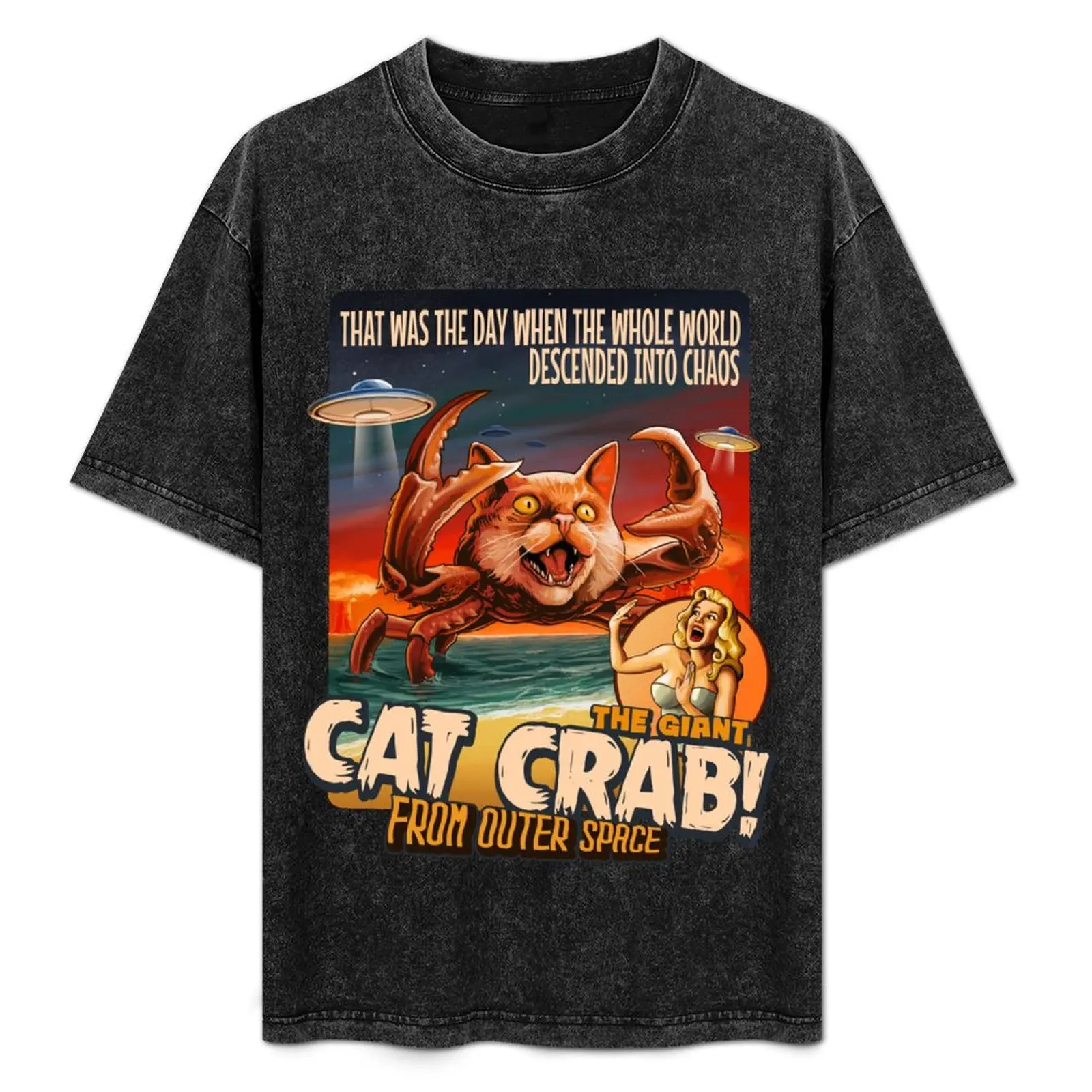 

The Giant Cat Crab T-Shirt Work Outdoor Short Sleeve Tee