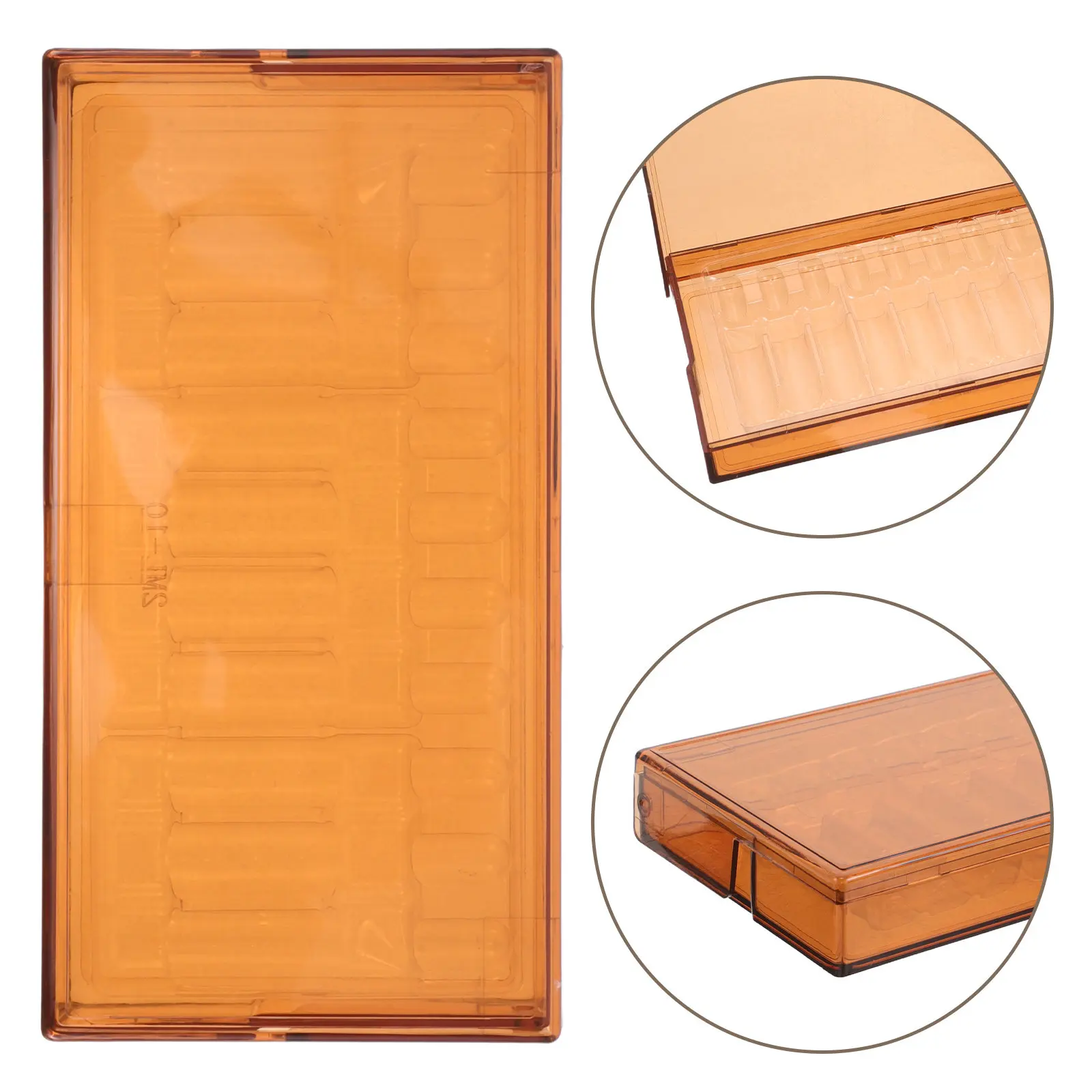 2Pcs Portable Storage Case 2Ml Vial Holder Lightproof Ampoule Organizer Emergency Supply Insulin Peptide Box