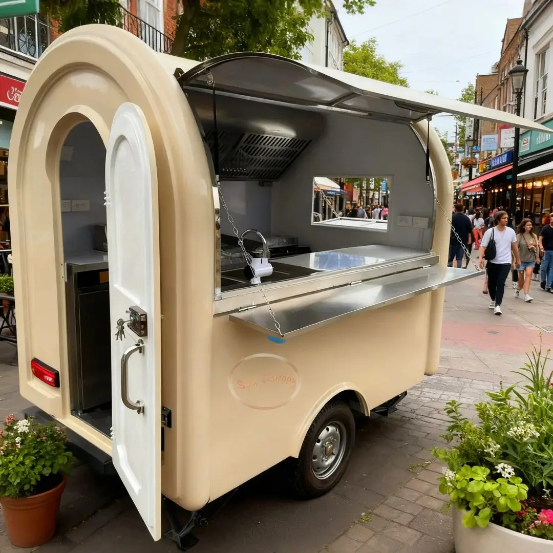 

High Adaptability Mobile Food Trailer for Sale Ideal for Outdoor Catering at Scenic Spots And Business Districts