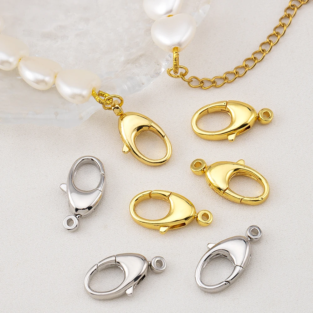 2/5Pcs Rotatable Alloy Lobster Spring Clasps Openable Hook Connector For DIY Jewelry Making Necklace Keychain Crafts Accessories