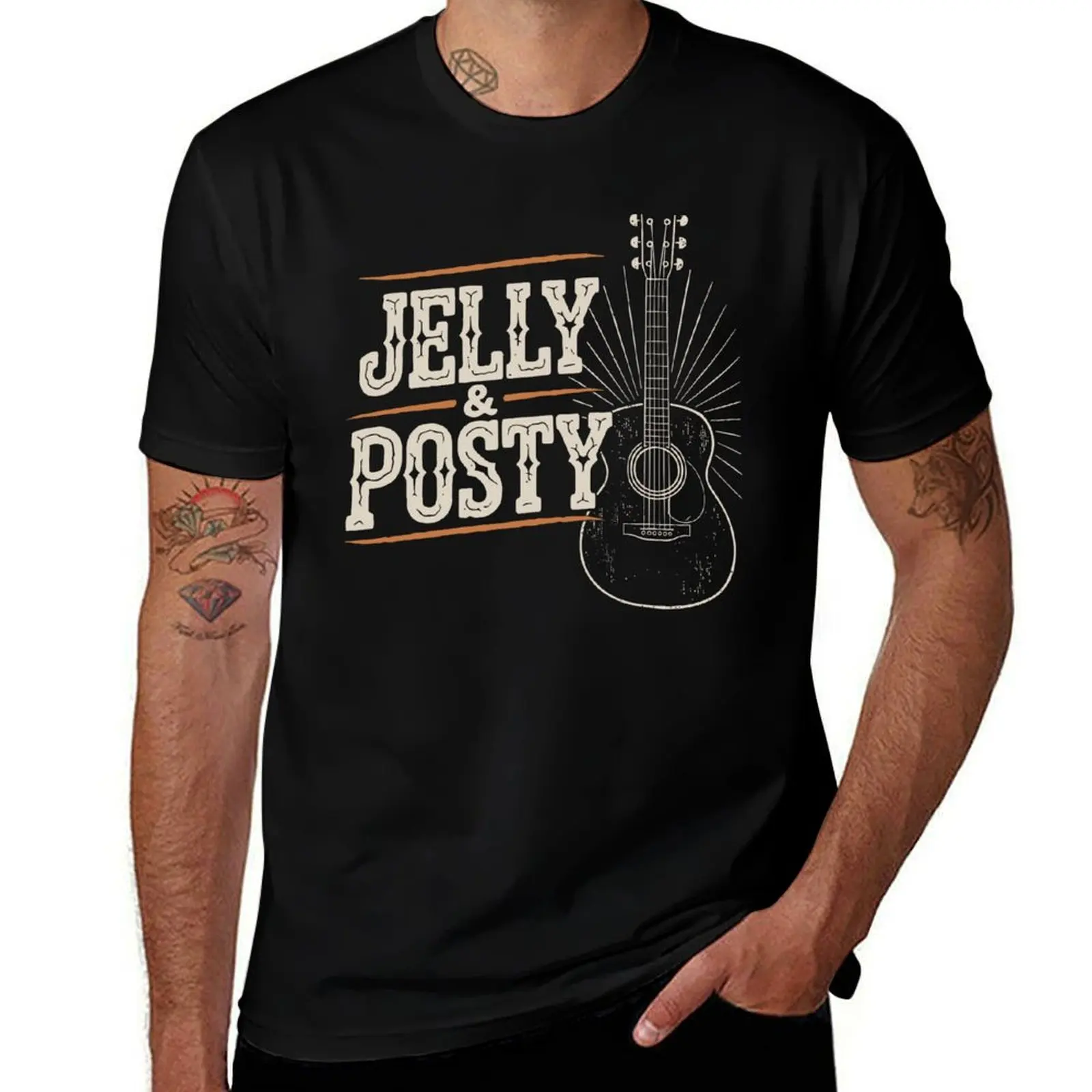 Posty & Jelly Post Malone Jelly Roll Tour camiseta regalos divertidos camiseta esencial camisas de diseñador ropa de lujo hombres