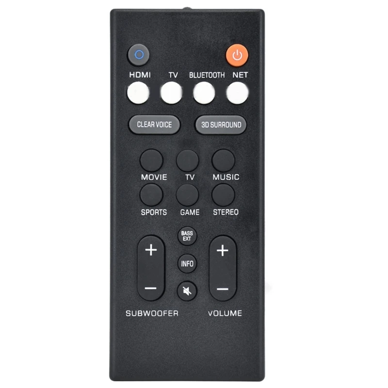 เปลี่ยน Soundbar รีโมทคอนโทรลสำหรับ Yamaha Sound Bar ATS-2090ตัวควบคุม