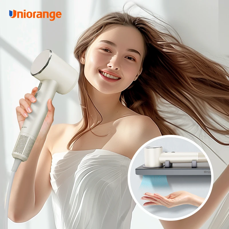 Uniorange High Speed Hair Dryer & Auto Hand Dryer 2 in 1 BLDC Motor  Wall Mounted Infrared Plasma Ionic Hair Blow Dryer