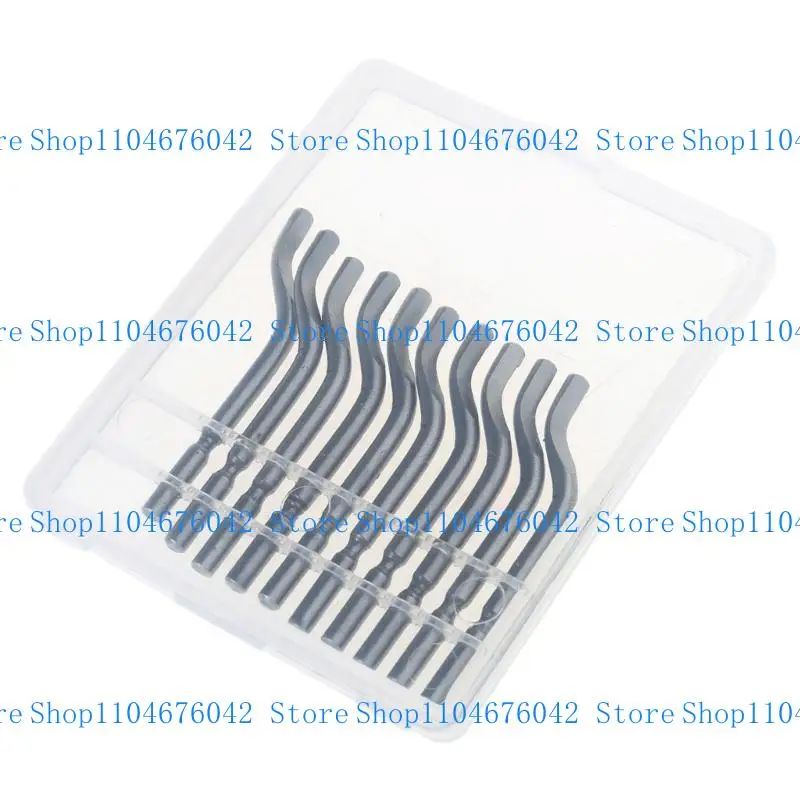 

5ASD 10 Пакет BS1018 Металлический набор ножных нож, длина ножа 47 мм, высокоскоростная сталь, отверстие ножных рук с