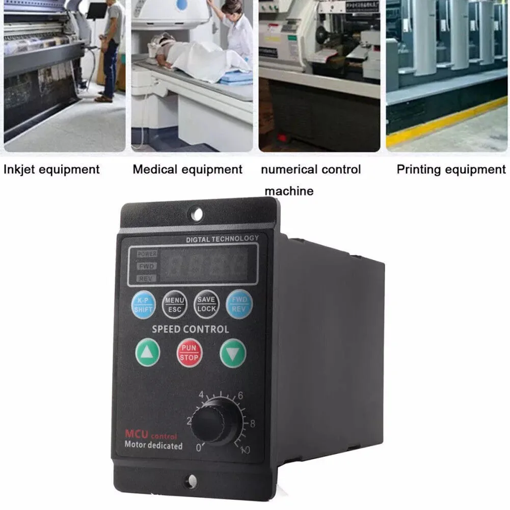 1Pc 750W 1HP Single To 3 Phase Variable Frequency Drive Inverter VFD VSD For Industrial Motor Control Regulator Black