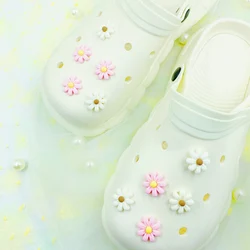 10pcs for Clogs garden shoes removable three-dimensional flower decorative buckle