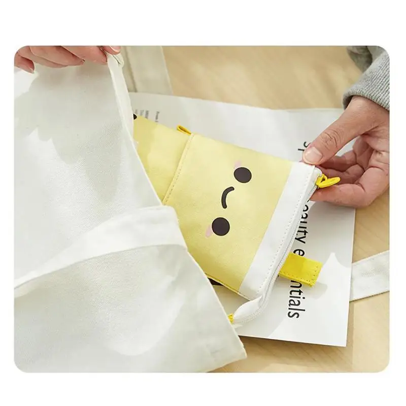 1 Set Cute Boba Milk Tea Retractable Pen Bag Pencil Holder Stationery Case Stand Up Pencil Case For Kids Stationery Pouch Bag