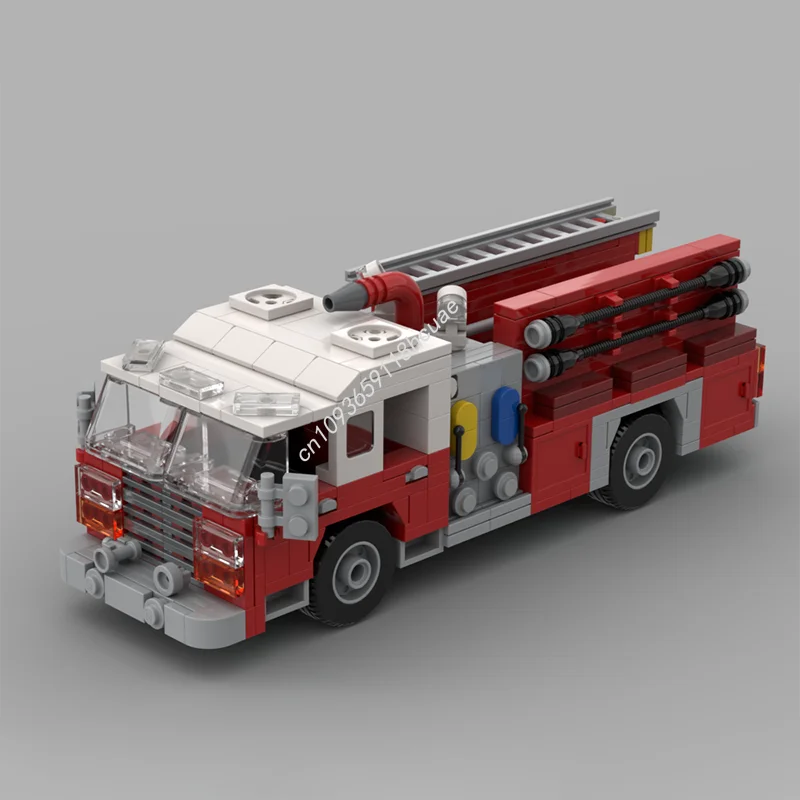 

456pcs MOC Seagrave Fire Engine nan Model Building blocks Modular Kids Brick Architecture Toys DIY Birthday Christmas gifts