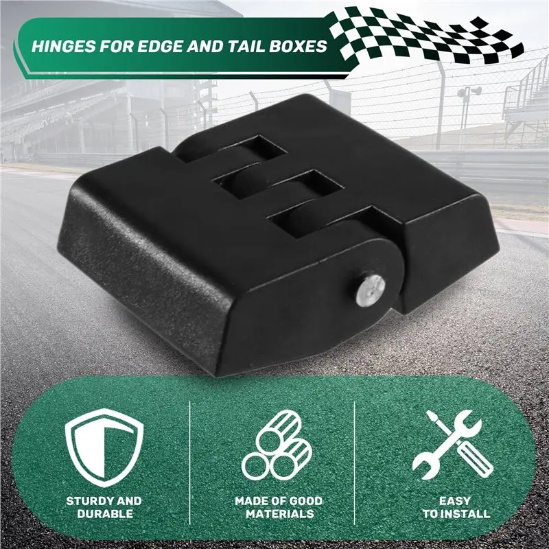 A22E-2 Pcs Motorcycle Rear Top Case Hinges Includes Two Nylon Hinges Eight Screws Hardware Motorbike Tail Box Hinges