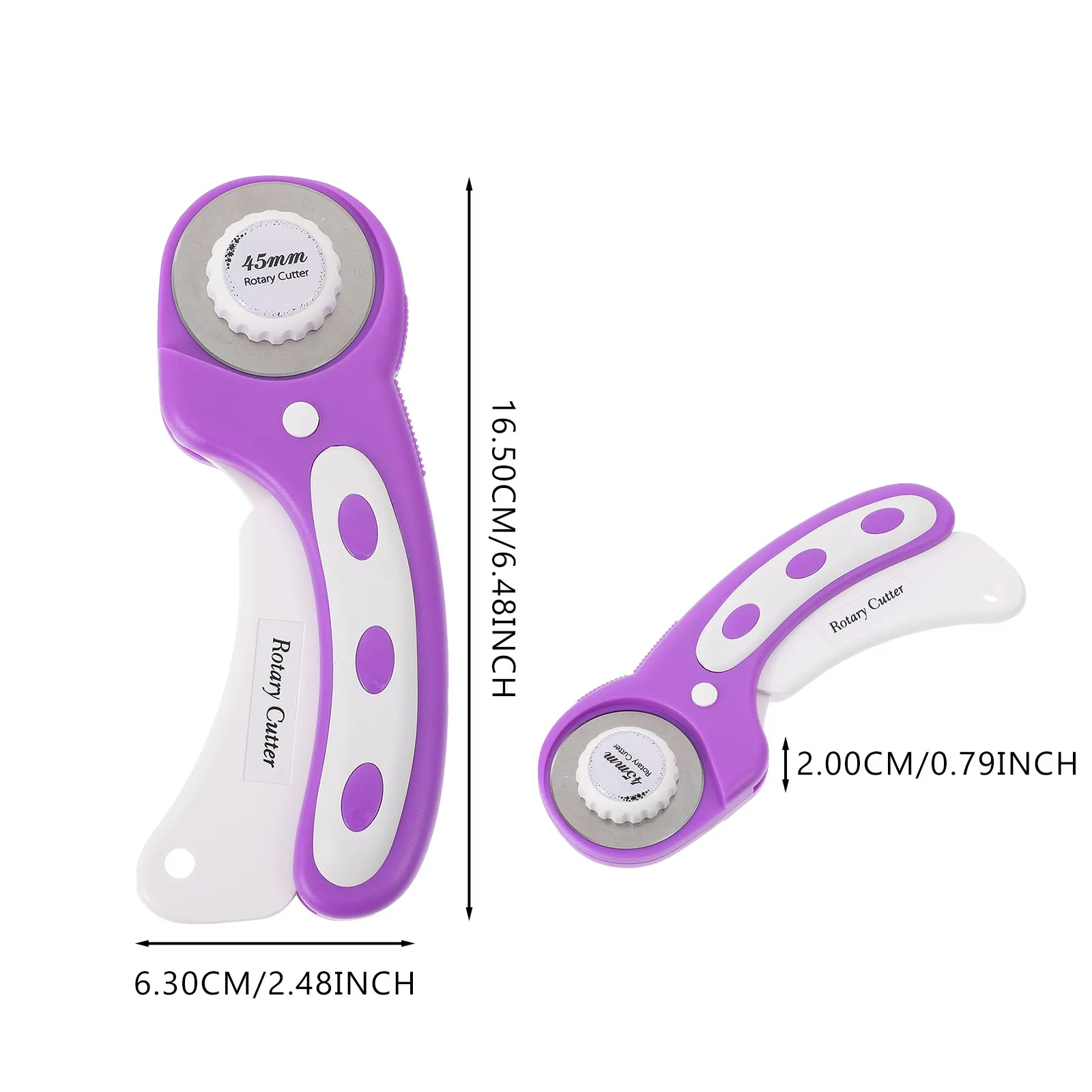 

Ergonomic Roller Cutting Knife Metal Round Shape Cutter For Fabric Cloth Quilting Sewing Craft Durable Sewing Tool Gift