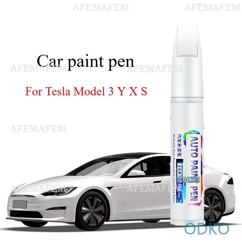 For Tesla Model 3 Y X S Refinish Pen Pearl White Obsidian Black Special Tesla Refinish Artifact Scratch For Car Scratches